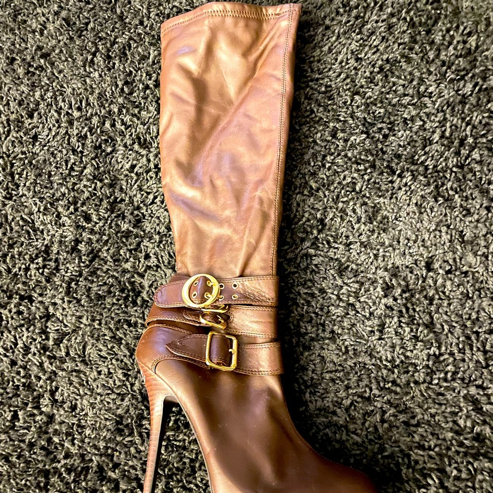 Brown Knee high leather boots